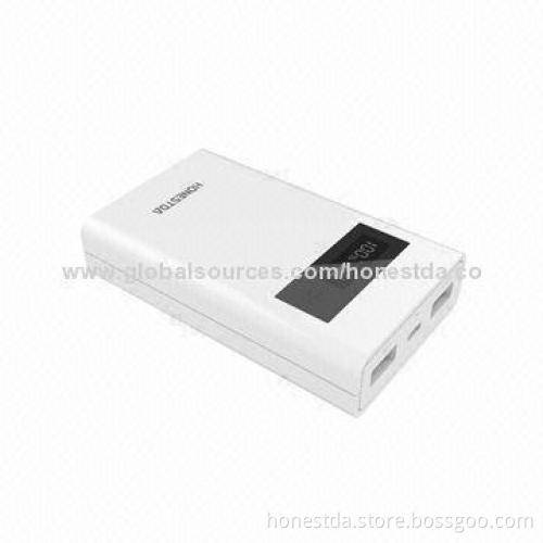 Portable Power Bank/External Battery Pack with LCD Power Indicator for Smartphone